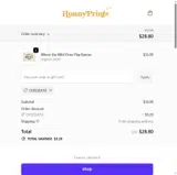 Hunny Prints coupon verification screenshot