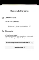 CASADEPOCA coupon verification screenshot
