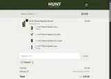 Hunt Repellent coupon verification screenshot
