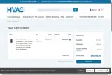 HVAC365 coupon verification screenshot