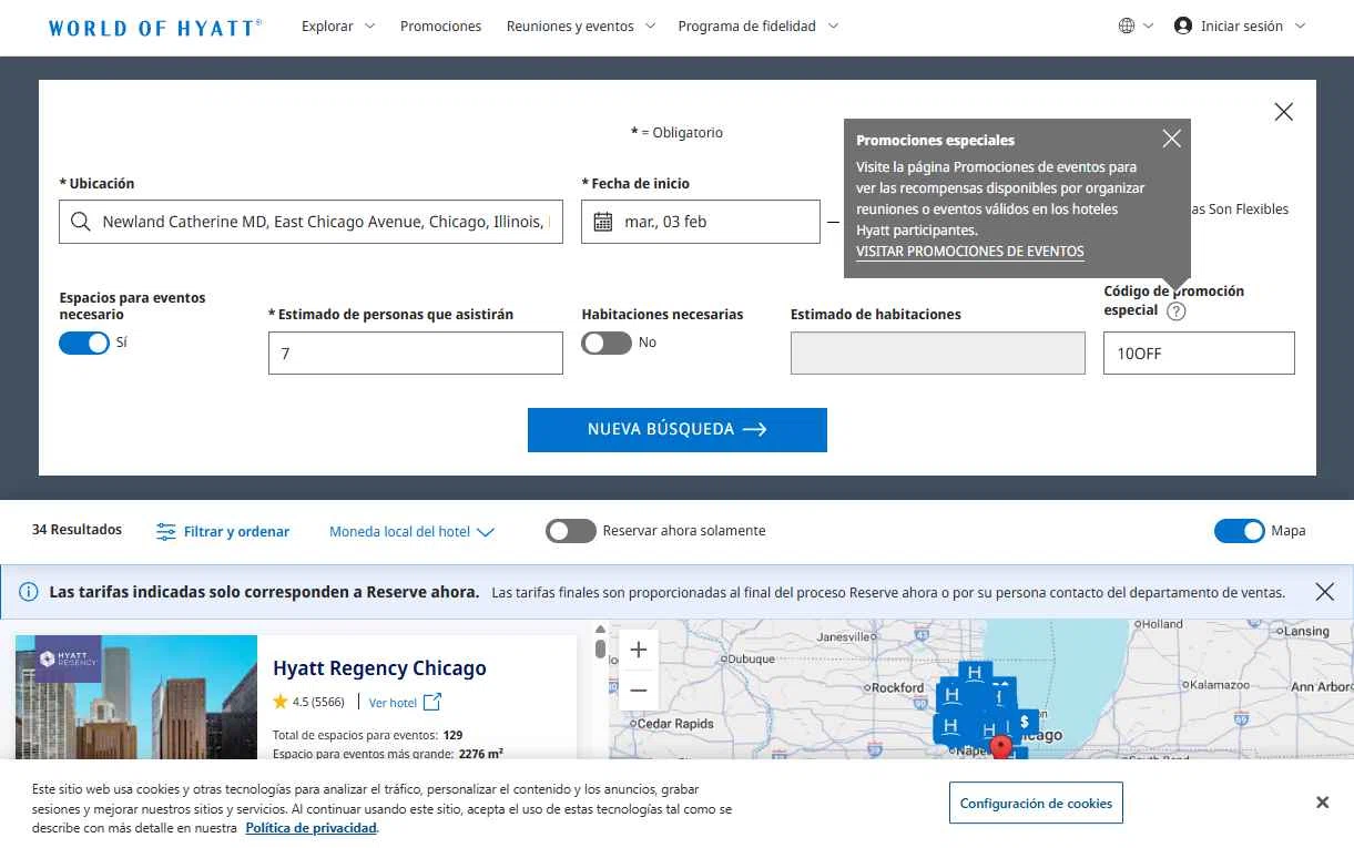 Hyatt Hotels and Resorts checkout page showing Hyatt Hotels and Resorts promo code box | Screenshot taken by SimplyCodes community member on Jan 20, 2026