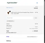 Hydro Builder coupon verification screenshot