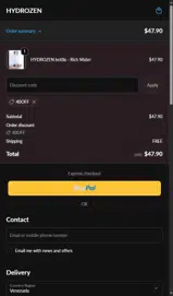 40OFF coupon verification screenshot