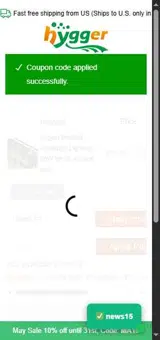 news15 coupon verification screenshot