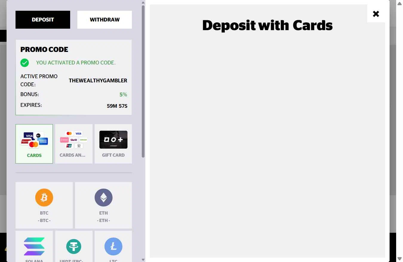 HypeDrop checkout page showing HypeDrop promo code box | Screenshot taken by SimplyCodes community member on Nov 30, 2025