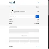 VITALEM10 coupon verification screenshot