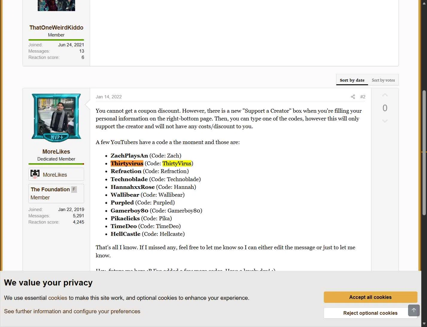 Hypixel checkout page showing Hypixel discount code box | Screenshot taken by SimplyCodes community member on Dec 31, 2025