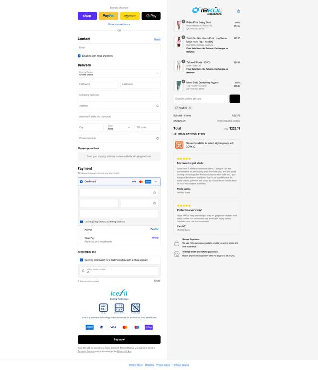 IBKUL checkout page showing IBKUL discount code box | Screenshot taken by SimplyCodes community member on Sep 14, 2025