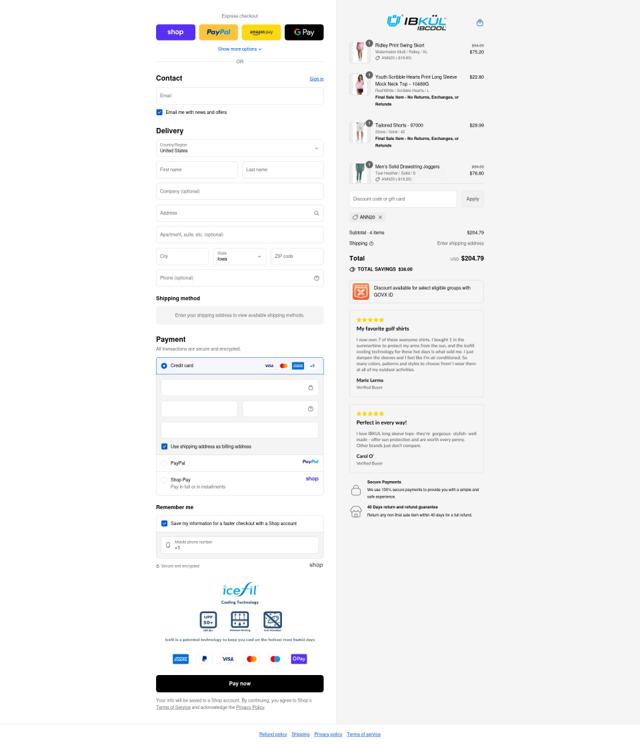 IBKUL checkout page showing IBKUL discount code box | Screenshot taken by SimplyCodes community member on Sep 14, 2025
