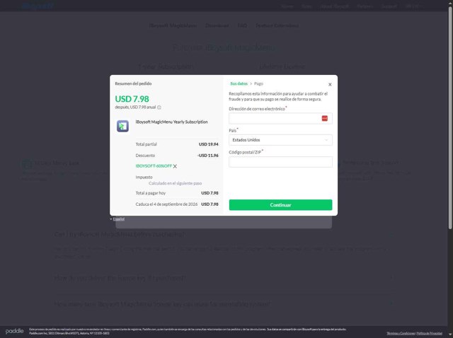 iBoysoft Data Recovery checkout page showing iBoysoft Data Recovery coupon code box | Screenshot taken by SimplyCodes community member on Sep 4, 2025