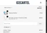 Icecartel coupon verification screenshot
