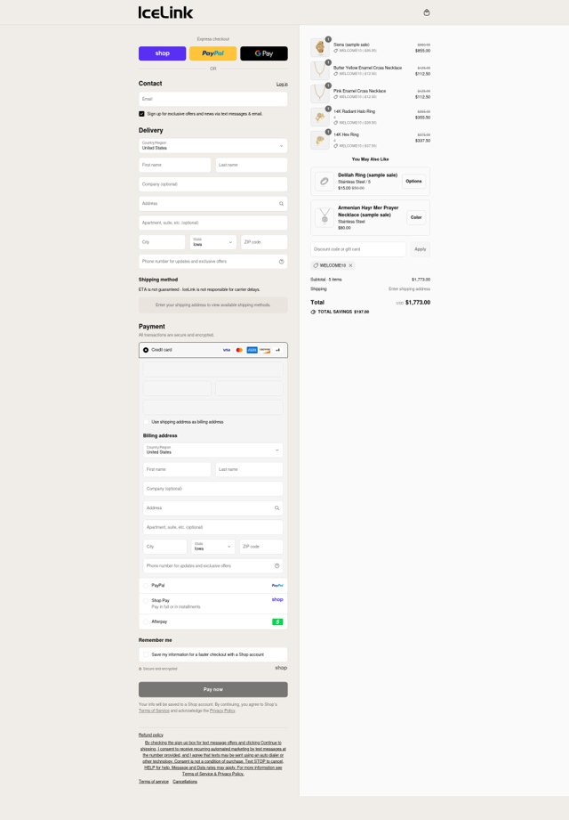 IceLink checkout page showing IceLink discount code box | Screenshot taken by SimplyCodes community member on Aug 31, 2025