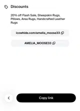 AMELIA_MOOSE33 coupon verification screenshot
