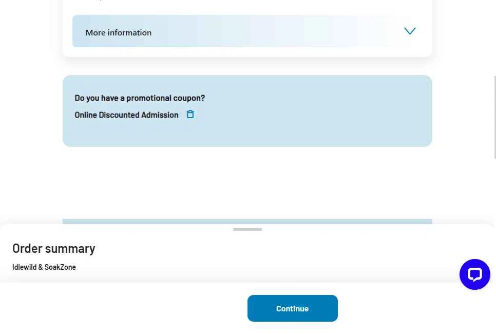 Idlewild checkout page showing Idlewild promo code box | Screenshot taken by SimplyCodes community member on Oct 11, 2025