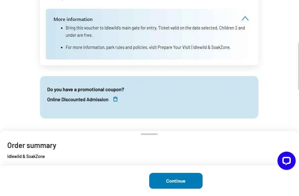 Idlewild checkout page showing Idlewild promo code box | Screenshot taken by SimplyCodes community member on Oct 11, 2025