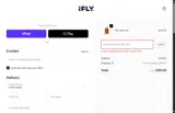 iFLY Luggage coupon verification screenshot