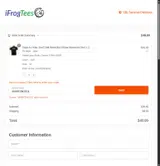 IFrogTees coupon verification screenshot