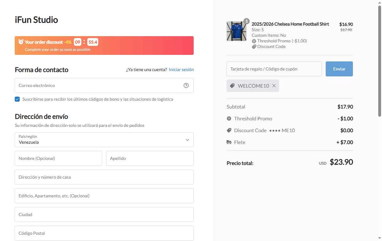 iFun Studio checkout page showing iFun Studio promo code box | Screenshot taken by SimplyCodes community member on Jul 15, 2025
