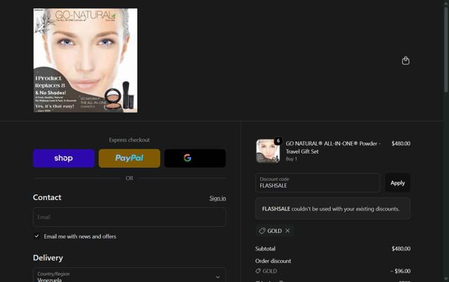 iGoNatural checkout page showing iGoNatural promo code box | Screenshot taken by SimplyCodes community member on Sep 20, 2025