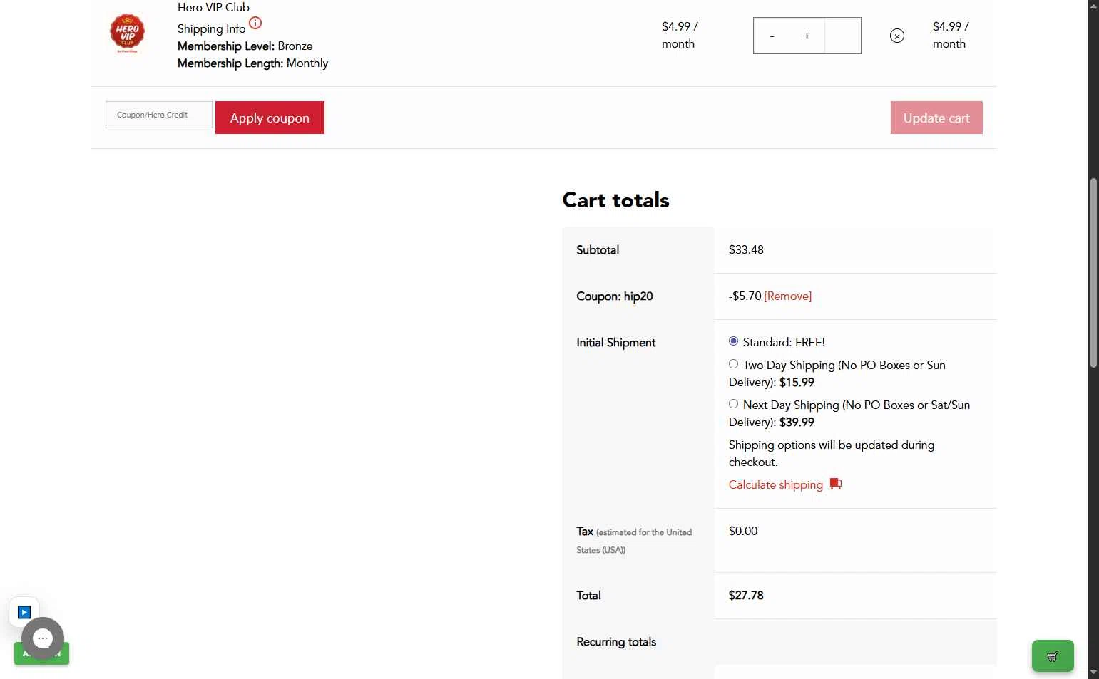 iHeartDogs checkout page showing iHeartDogs coupon code box | Screenshot taken by SimplyCodes community member on Feb 6, 2026