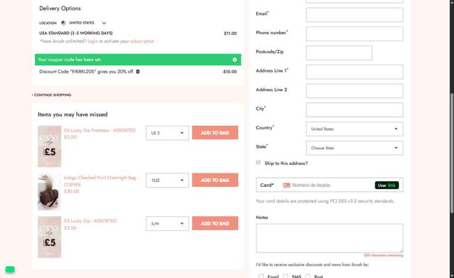 Ikrush checkout page showing Ikrush promo code box | Screenshot taken by SimplyCodes community member on Jul 24, 2025