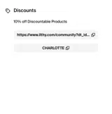 CHARLOTTE coupon verification screenshot