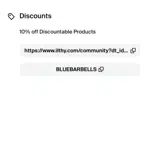 BLUEBARBELLS coupon verification screenshot