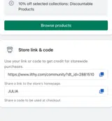 JULIA coupon verification screenshot