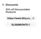 ELISEBRONTE coupon verification screenshot