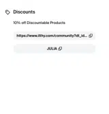 JULIA coupon verification screenshot