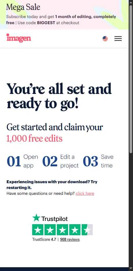 Imagen checkout page showing Imagen promo code box | Screenshot taken by SimplyCodes community member on Sep 16, 2025