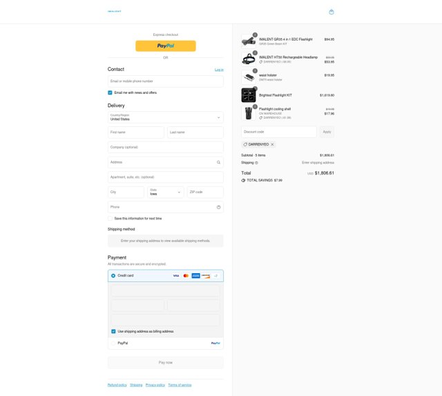 Imalent checkout page showing Imalent discount code box | Screenshot taken by SimplyCodes community member on Sep 4, 2025