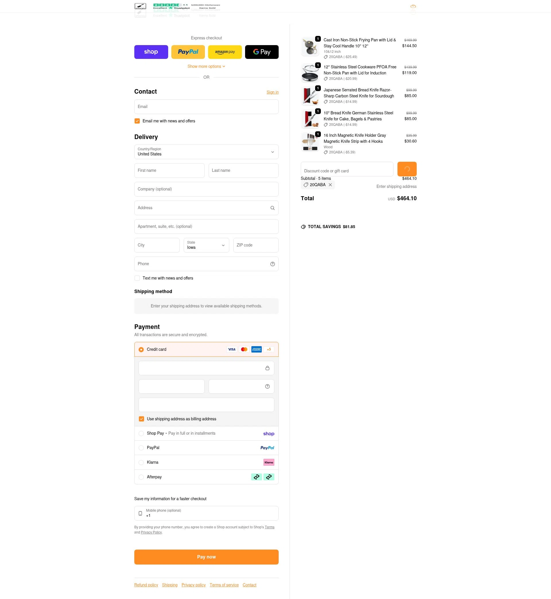 iMarku checkout page showing iMarku coupon code box | Screenshot taken by SimplyCodes community member on Feb 17, 2026