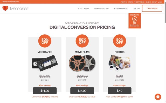 iMemories checkout page showing iMemories promo code box | Screenshot taken by SimplyCodes community member on May 16, 2025
