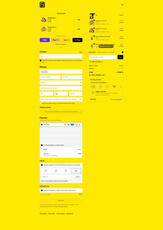 Immi checkout page showing Immi discount code box | Screenshot taken by SimplyCodes community member on Sep 4, 2025