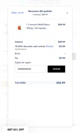 PATRICKSDAY coupon verification screenshot