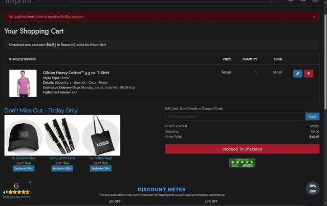 Imprint Promo Codes (6 Verified) - 10% Off Sitewide Aug 2025