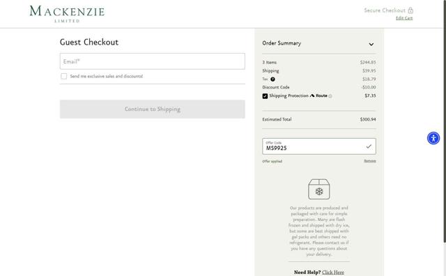 Impromptu Gourmet checkout page showing Impromptu Gourmet promo code box | Screenshot taken by SimplyCodes community member on Jul 18, 2025