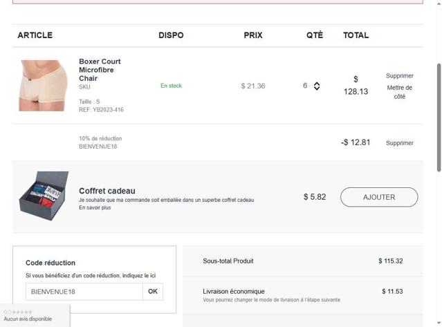 Inderwear checkout page showing Inderwear discount code box | Screenshot taken by SimplyCodes community member on Aug 11, 2025