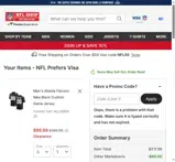 Indianapolis Colts coupon verification screenshot