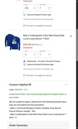 NATED14 coupon verification screenshot