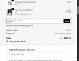 FLASH1 coupon verification screenshot
