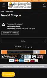 WS1225 coupon verification screenshot