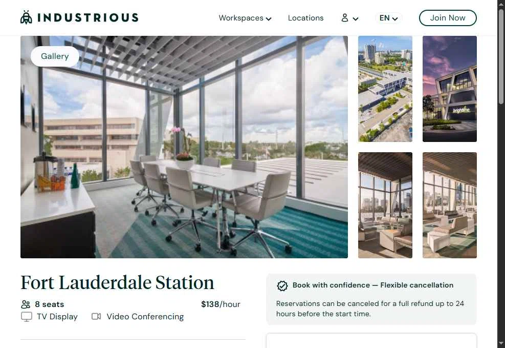 Industrious Office checkout page showing Industrious Office promo code box | Screenshot taken by SimplyCodes community member on Jan 23, 2026