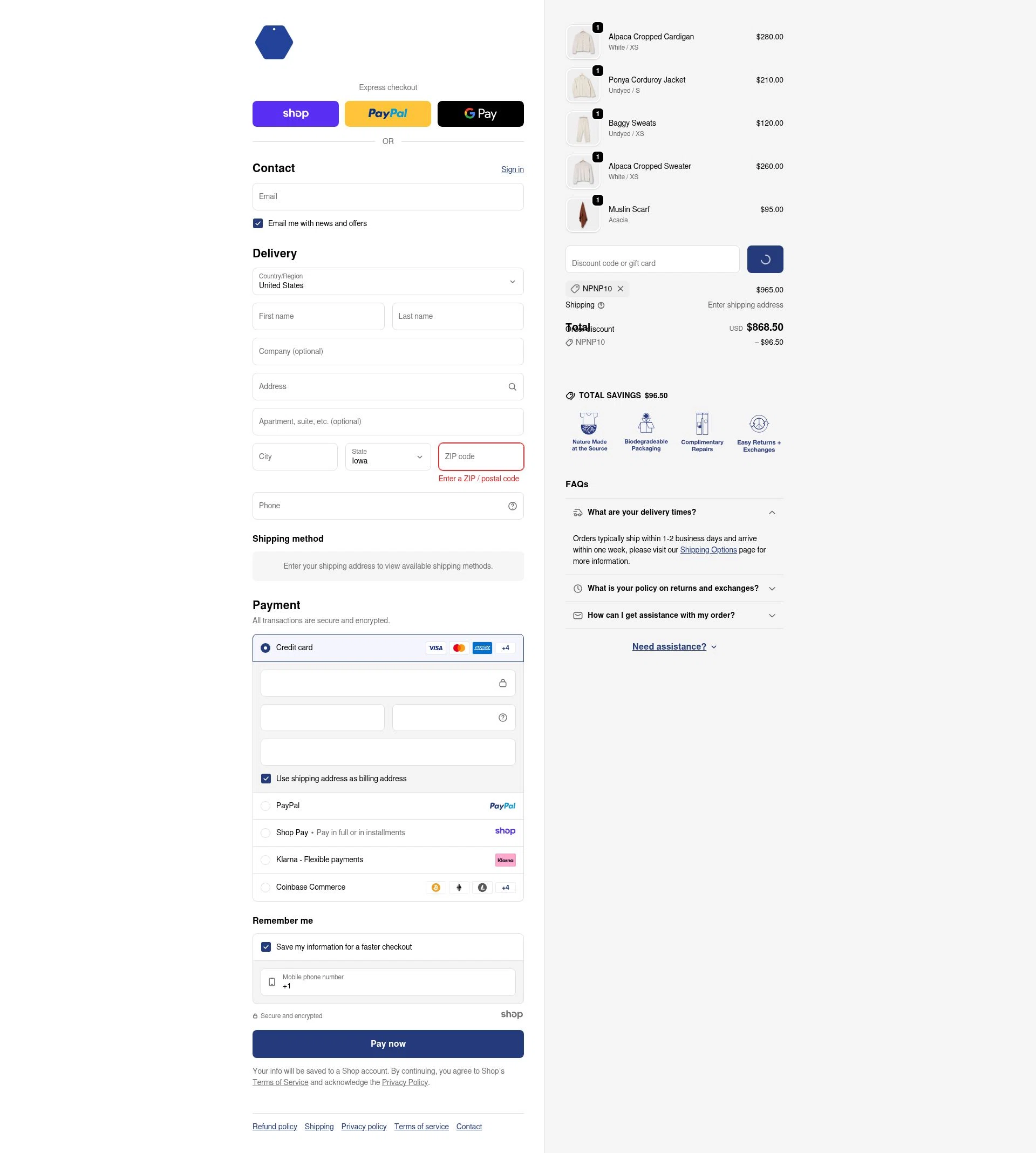 Industry of All Nations checkout page showing Industry of All Nations discount code box | Screenshot taken by SimplyCodes community member on Dec 28, 2025