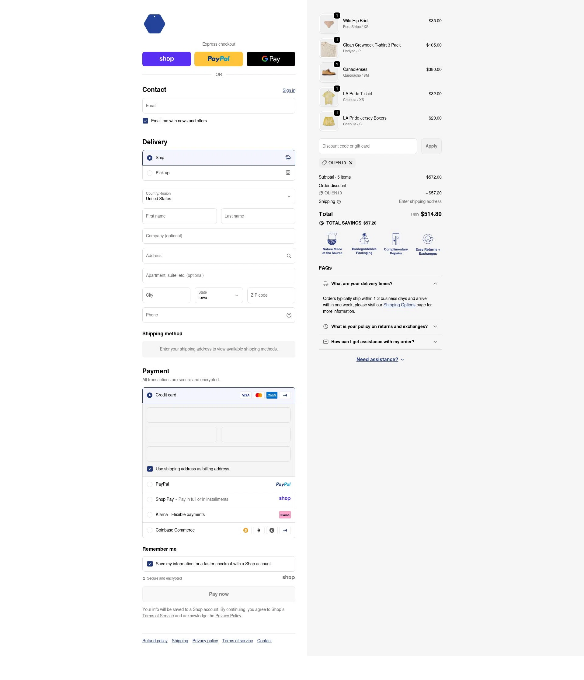Industry of All Nations checkout page showing Industry of All Nations discount code box | Screenshot taken by SimplyCodes community member on Nov 20, 2025