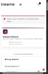 iNewMe coupon verification screenshot