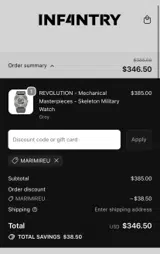 MARIMIREU coupon verification screenshot