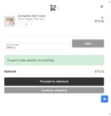 DEAL12 coupon verification screenshot