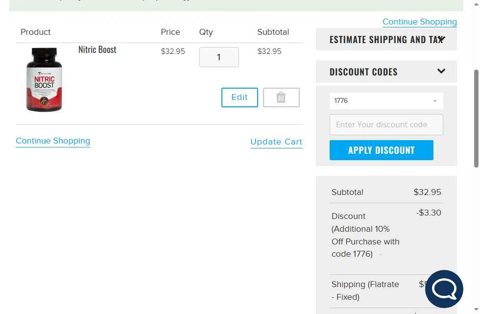 Infowars Store checkout page showing Infowars Store promo code box | Screenshot taken by SimplyCodes community member on Dec 23, 2025